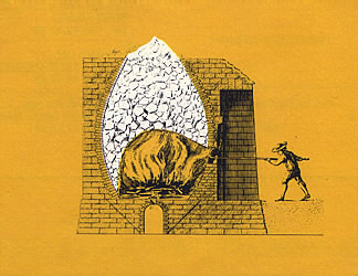 Coupe sur four alandier